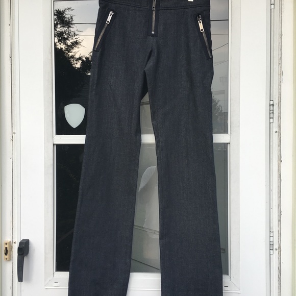 Burberry London Women's Jeans Front Zippered Pants